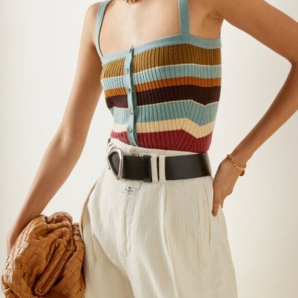 Ulla Johnson Tops - NEW - Ulla Johnson Evelyn Tank in Painted Canyon, Size M, Wool & Cashmere , Blue